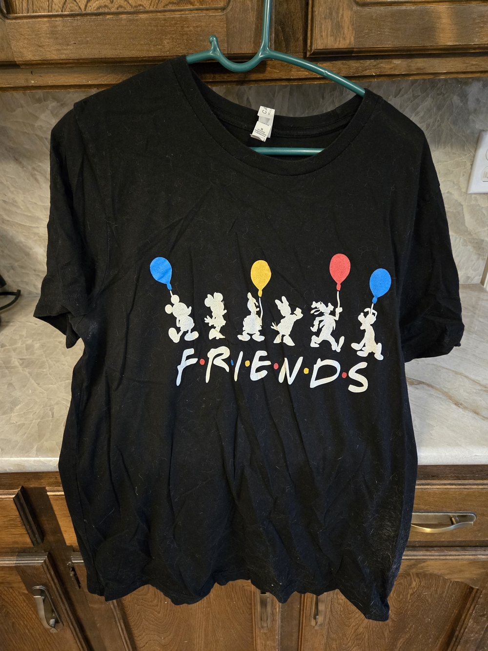 Friends & Disney Graphic Kids Tee - Black